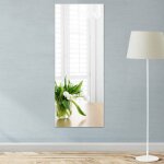 Miroir autocollant, miroir adhesif mural, 40 x 122 cm miroir autocollant adhsif flexibles carreaux de ...