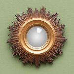 Miroir convexe soleil 18x18x2cm