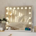Miroir de courtoisie hollywood led 58 x 46 cm avec ampoules en forme de trèfle, 15 ampoules, montage ... Miroir de courtoisie hollywood led 58 x 46 cm avec ampoules en forme de trèfle, 15 ampoules, montage ...
