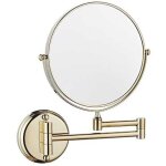 Miroir de courtoisie mural double face pliable rotatif 3x miroir grossissant 8 pouces pour salle de bain ...