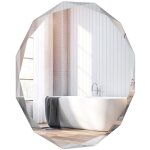 Miroir de courtoisie mural sans cadre miroir décoratif 76 cm antidéflagrant bords biseautés uniques poli ... Miroir de courtoisie mural sans cadre miroir décoratif 76 cm antidéflagrant bords biseautés uniques poli ...
