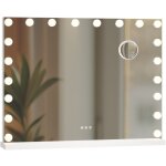 Miroir de courtoisie norlina blanc avec bluetooth Miroir de courtoisie norlina blanc avec bluetooth