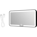 Miroir de courtoisie pour pare - soleil de voiture, miroir de courtoisie rechargeable avec �clairage ...