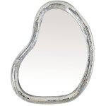 Miroir disco forme organique arrondie avec facettes coloris