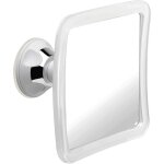 Miroir de douche, miroir grossissant � ventouse, petit miroir de salle de bain incassable, 16 cm x 16 ...