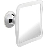 Miroir de douche, miroir grossissant � ventouse, petit miroir de salle de bain incassable, 16 cm x 16 ...