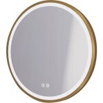Ondee - zen - miroir salle de bain clairant alexine - contour or bross - 60 cm