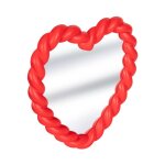Miroir enfant c?ur torsadé 'amour' 33cm rouge Miroir enfant c?ur torsadé 'amour' 33cm rouge