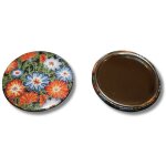 Miroir folklorique d'opole, fleurs noires