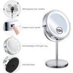 Miroir grossissant lumineux de rotation � 360�miroir maquillage, miroir grossissant x10 miroir maquillage ...