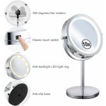 Miroir grossissant lumineux de rotation � 360�miroir maquillage, miroir grossissant x10 miroir maquillage ...