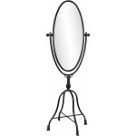 Dkd home decor - miroir grossissant mtal verre 61x62x174 noir