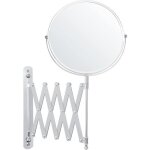 Miroir grossissant mural - extensible et pivotant � 360� - grossissement x3 - 22 x 21, 7 cm - double ...