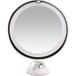 Miroir grossissant x10, miroir de maquillage clair par led, miroir de bureau mural rotatif  360 avec ...