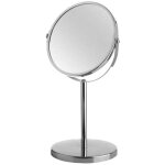 Miroir grossissant (x2) double face en m�tal argent�
