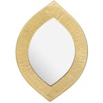 Miroir hammer dans un cadre en mtal, or vieilli, en forme d'?il