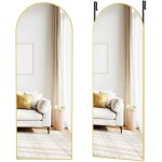 Miroir intgral suspendu, 120 x 40 cm, miroir arqu, cadre en alliage d'aluminium, verre tremp, pour ...