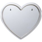 Miroir lumineux c?ur rouge style n�on avec port usb