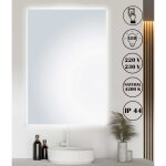 Miroir lumineux led luna 60x80