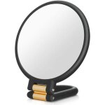 Miroir de maquillage grossissant x10 - miroir grossissant rond - miroir de salle de bain portable - pour ...