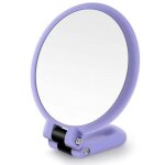 Miroir de maquillage grossissant x20 - miroir grossissant rond - miroir de salle de bain portable - pour ...