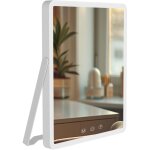 Miroir de maquillage led 25 x 30 cm en m�tal et verre avec �clairage r�glable et usb - c 100008953
