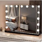 Miroir maquillage lumineux coiffeuse hollywood �clair� lumi�res led grossissant ampoules maquillage reglable ...
