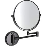 Miroir maquillage mural, miroir grossissant lumineux mural, miroir mural double face 1x / 10x, miroir ...