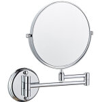 Miroir maquillage mural, miroir grossissant lumineux mural, miroir mural double face 8in miroir cosm�tique ...
