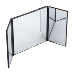 Miroir de maquillage pliable, pare - soleil int�rieur de voiture, accessoire d�coratif facile � monter ...