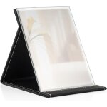 Miroir de maquillage pliable portable 12, 5 x 17 cm, miroir de maquillage compact ultra hd, miroir de ...