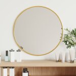 Miroir mural?miroir d�co dor� � 40 cm rond cfw85183