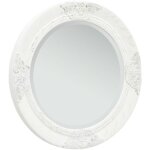 Miroir mural, miroir d�co, miroir salon style baroque 50 cm blanc wfe578752 design in
