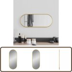 Miroir mural dor 50x20 cm ovale - miroir mural - miroir dor - miroir ovale - dcoration murale - miroir ...