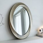 Luvodi - miroir mural oval baroque - 8060cm grand miroir mural design antique miroir coiffeuse chambre, ...