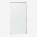 Miroir mural rectangulaire 90x170 cm en bois de ch�ne ornella sklum