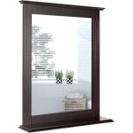 Costway - miroir mural salle de bain rectangulaire avec tablette de rangement, cadre imperméable en bois, ... Costway - miroir mural salle de bain rectangulaire avec tablette de rangement, cadre imperméable en bois, ...