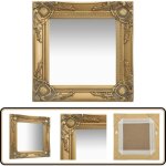 Miroir mural style baroque 40x40 cm doré - miroir mural - miroir baroque - miroir doré - décoration murale ... Miroir mural style baroque 40x40 cm doré - miroir mural - miroir baroque - miroir doré - décoration murale ...