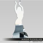 Miroir plexiglass - danseuse orientale - 25x60 cm