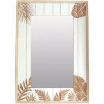 Signes grimalt - miroir rectangulaire en bois motif feuillage