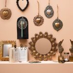 Miroir rond ex - voto 41cm