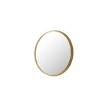 Hellin - miroir rond 60x4x60 cm en mtal dor