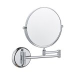 Miroir de salle de bain mural rotatif double face de 6 pouces, pliable et r�tractable, grossissement ...