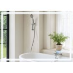 Miroir de salle de bain rectangulaire intensit� lumineuse r�glable 70x100 avec bluetooth cadre m�tal ...