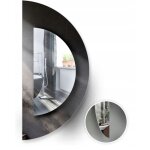 Miroir semi - circulaire diam�tre 100 x 50 cm avec biseaux biseaut�s sans cadre classique