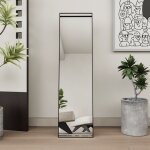 Miroir sur pied 150x40 cm, miroir pleine longueur ? miroir en verre haute d�finition, cadre en m�tal ...