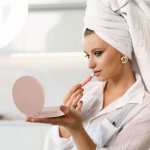 Miroir triptyque led grossissant