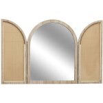 Miroir à volets en cannage Miroir à volets en cannage