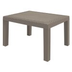 Miroytengo - table basse d'extérieur jack de style moderne en polypropylène marron fixe 46x59 cm Miroytengo - table basse d'extérieur jack de style moderne en polypropylène marron fixe 46x59 cm