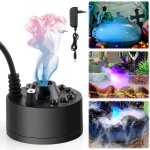 Mist maker, n�buliseur � ultrasons avec led, brumisateur d'eau de fontaine 350 ml / h, dispositif de ...